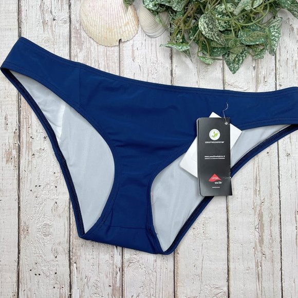 Krupa Couture Hipster Bikini Bottoms-Blue - Picture 2 of 5